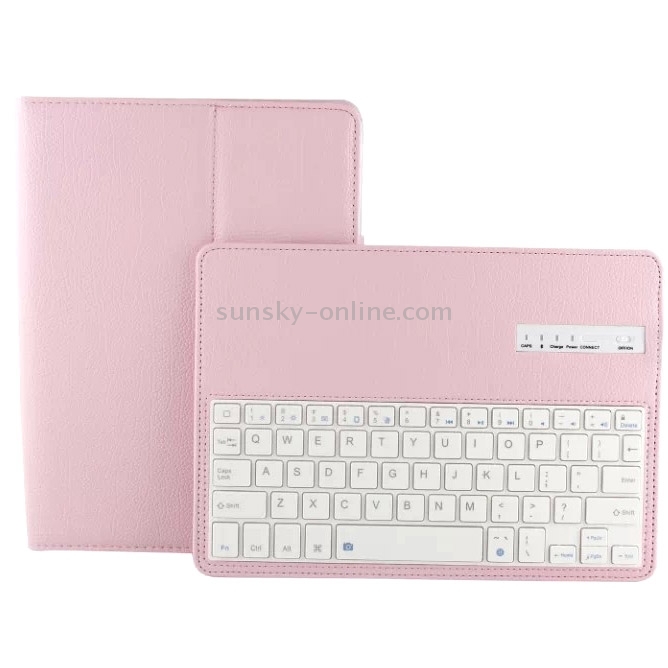 For iPad Air 2 / iPad Air Detachable Bluetooth Keyboard Tablet Case with Sleep / Wake-up Function & Holder, Operating Distance: 10m(Pink) For iPad Air 2 / iPad Air Detachable Bluetooth Keyboard Tablet Case with Sleep / Wake-up Function & Holder, Operating Distance: 10m(Pink)