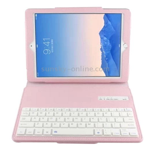 For iPad Air 2 / iPad Air Detachable Bluetooth Keyboard Tablet Case with Sleep / Wake-up Function & Holder, Operating Distance: 10m(Pink) For iPad Air 2 / iPad Air Detachable Bluetooth Keyboard Tablet Case with Sleep / Wake-up Function & Holder, Operating Distance: 10m(Pink)