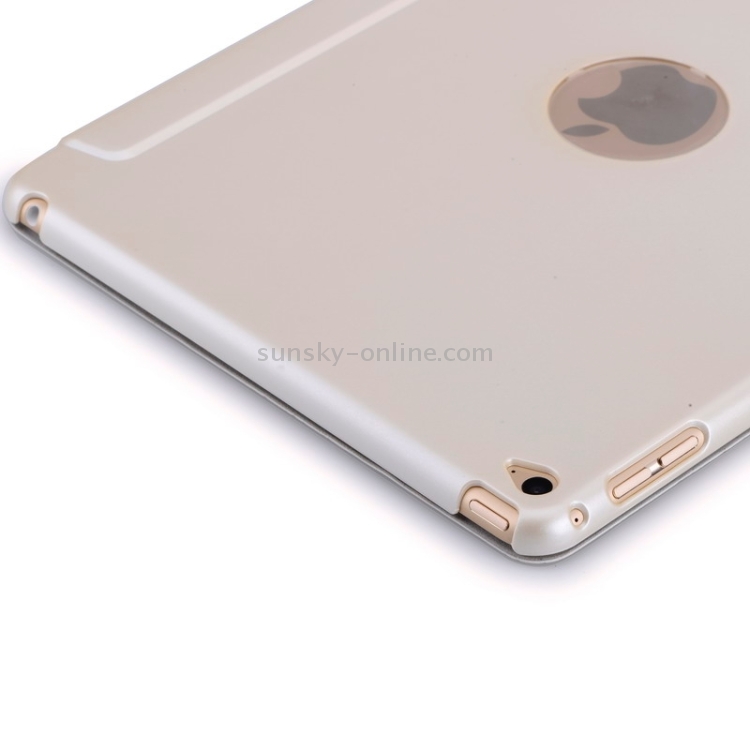Crazy House Texture Ultra-thin Smart Cover Leather Case with 3-fold Holder for iPad Air 2 / iPad 6(White)