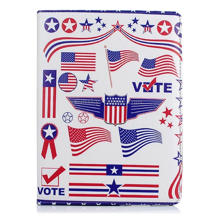 US Flag Style Pattern 360 Degree Rotatable Smart Cover Leather Case for iPad Air 2 / iPad 6 US Flag Style Pattern 360 Degree Rotatable Smart Cover Leather Case for iPad Air 2 / iPad 6