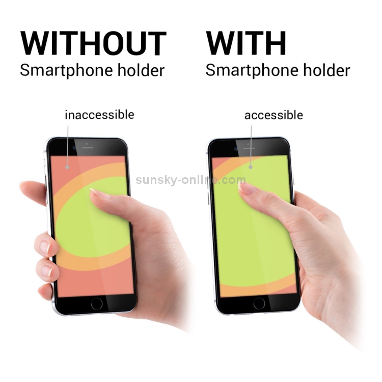 Finger Grip Phone Holder for iPad Air & Air 2, iPad mini, Galaxy Tab, and other Tablet PC(Black) Finger Grip Phone Holder for iPad Air & Air 2, iPad mini, Galaxy Tab, and other Tablet PC(Black)