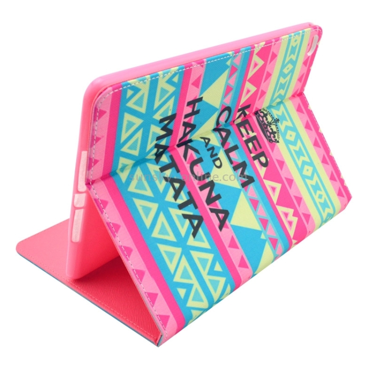 Keep Calm and HAKUNA MATATA Smart Leather Case with Holder & Card Slots & Wallet & Wake-up / Sleep Function for iPad Air 2 / iPad 6 Keep Calm and HAKUNA MATATA Smart Leather Case with Holder & Card Slots & Wallet & Wake-up / Sleep Function for iPad Air 2 / iPad 6
