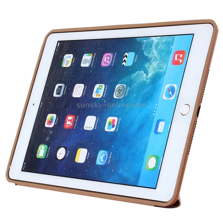 Transformers Style Horizontal Flip Solid Color Leather Case with Holder & Sleep / Wake-up Function for iPad Air 2 / iPad 6(Brown) Transformers Style Horizontal Flip Solid Color Leather Case with Holder & Sleep / Wake-up Function for iPad Air 2 / iPad 6(Brown)