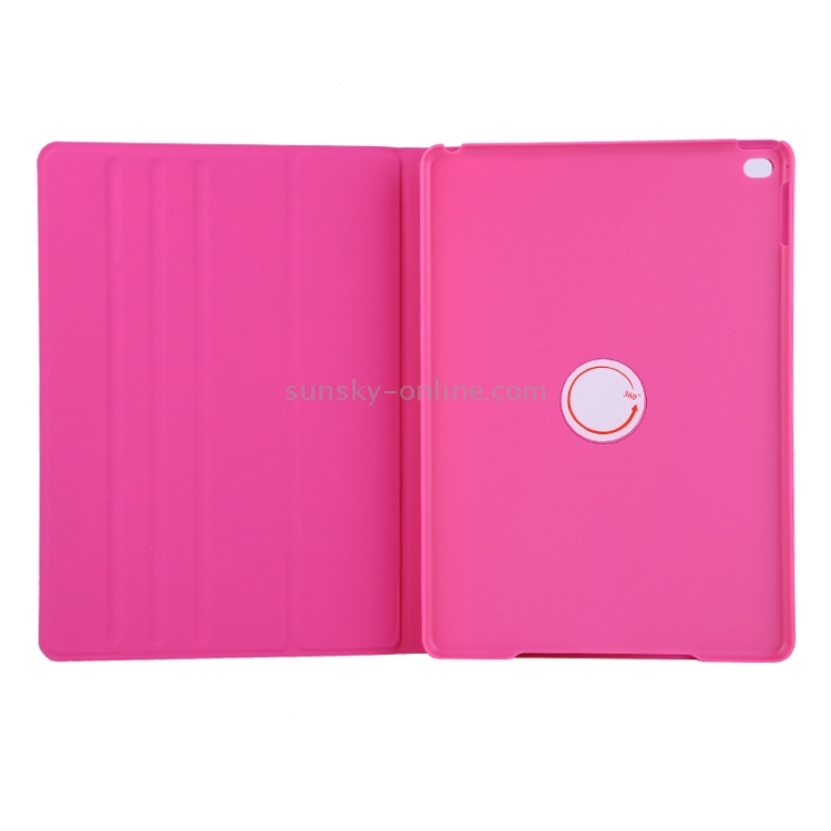 Ultrathin 360 Degree Rotation Leather Case with 3 Gears Holder for iPad Air 2 / iPad 6(Magenta) Ultrathin 360 Degree Rotation Leather Case with 3 Gears Holder for iPad Air 2 / iPad 6(Magenta)