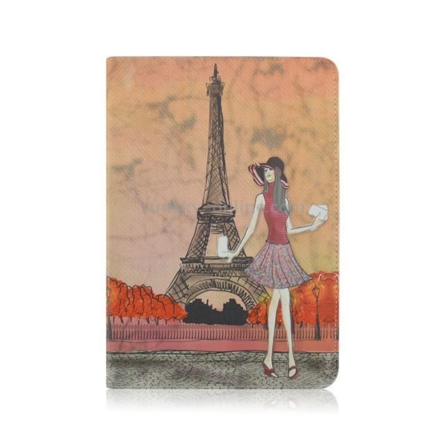 Eiffel Tower Pattern Smart Leather Case with Holder & Wake-up / Sleep Function for iPad Air 2 / iPad 6 Eiffel Tower Pattern Smart Leather Case with Holder & Wake-up / Sleep Function for iPad Air 2 / iPad 6