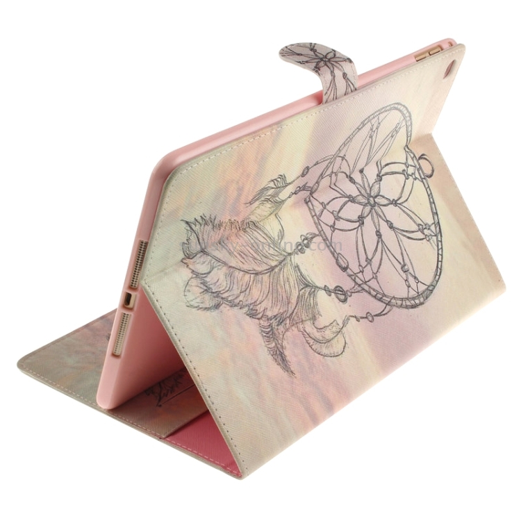 Dreamcatcher Windbell Pattern Leather Case with Holder & Card Slots & Wallet for iPad Air 2 / iPad 6 Dreamcatcher Windbell Pattern Leather Case with Holder & Card Slots & Wallet for iPad Air 2 / iPad 6