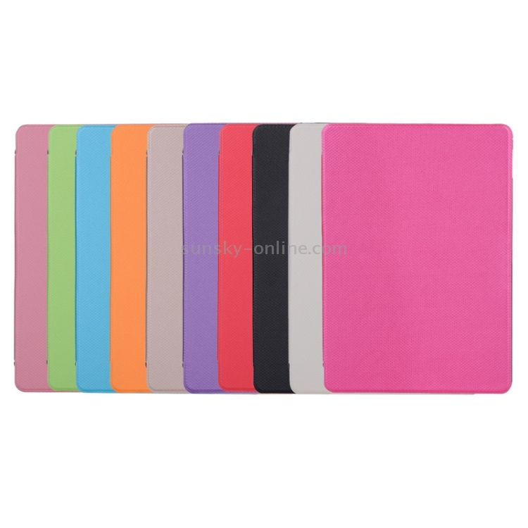 Horizontal Flip Transparent PC Leather Case with Holder & Card Slots for iPad Air 2 / iPad 6(Pink) Horizontal Flip Transparent PC Leather Case with Holder & Card Slots for iPad Air 2 / iPad 6(Pink)