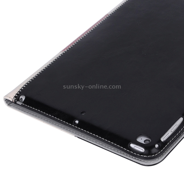 Grid Pattern Leather Case with Holder & Card Slots & Hand Strap for iPad Air 2 / iPad 6(Black) Grid Pattern Leather Case with Holder & Card Slots & Hand Strap for iPad Air 2 / iPad 6(Black)