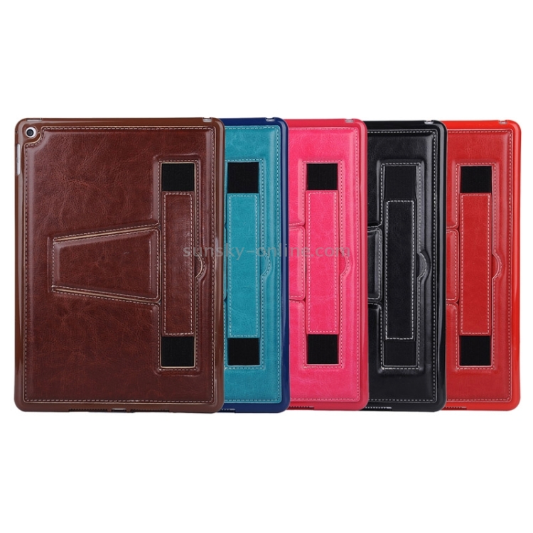 Horizontal Flip Leather Case with Holder & Hand Strap for iPad Air 2 / iPad 6(Red) Horizontal Flip Leather Case with Holder & Hand Strap for iPad Air 2 / iPad 6(Red)