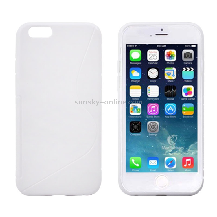 S Line Anti-skid Frosted TPU Protective Case for iPhone 6(White) S Line Anti-skid Frosted TPU Protective Case for iPhone 6(White)