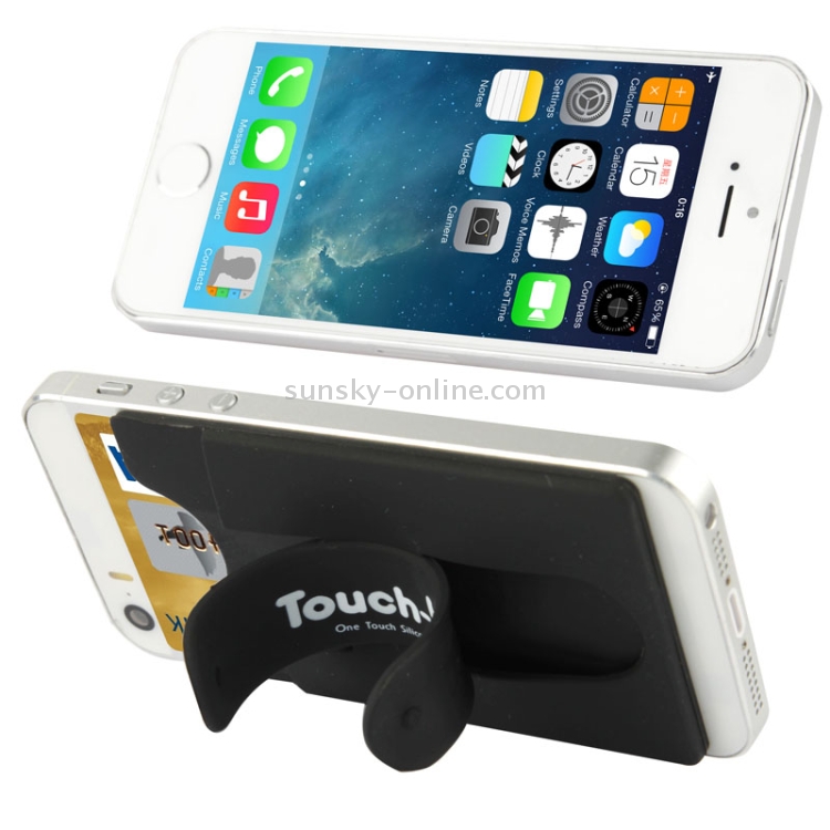 Silicone Stick Credit Card Pocket Pouch with Holder for iPhone 6 & 6s / iPhone 5 & 5C & 5S / iPhone 4 & 4S(Black) Silicone Stick Credit Card Pocket Pouch with Holder for iPhone 6 & 6s / iPhone 5 & 5C & 5S / iPhone 4 & 4S(Black)