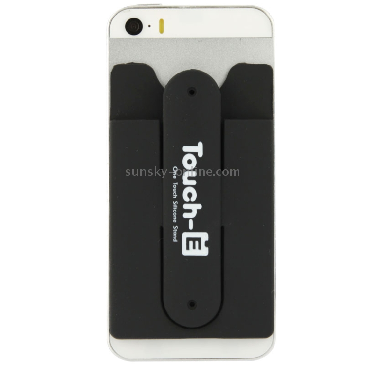 Silicone Stick Credit Card Pocket Pouch with Holder for iPhone 6 & 6s / iPhone 5 & 5C & 5S / iPhone 4 & 4S(Black) Silicone Stick Credit Card Pocket Pouch with Holder for iPhone 6 & 6s / iPhone 5 & 5C & 5S / iPhone 4 & 4S(Black)