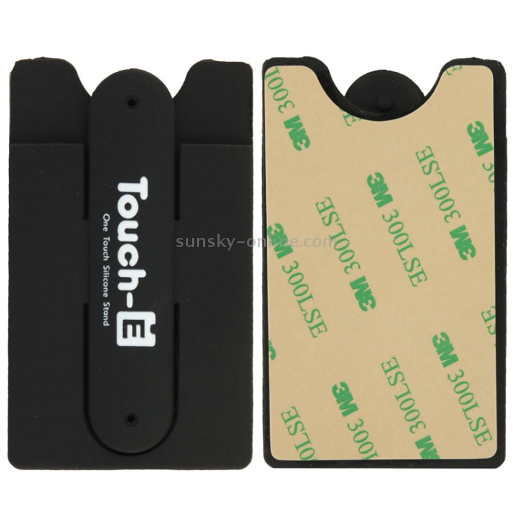 Silicone Stick Credit Card Pocket Pouch with Holder for iPhone 6 & 6s / iPhone 5 & 5C & 5S / iPhone 4 & 4S(Black) Silicone Stick Credit Card Pocket Pouch with Holder for iPhone 6 & 6s / iPhone 5 & 5C & 5S / iPhone 4 & 4S(Black)