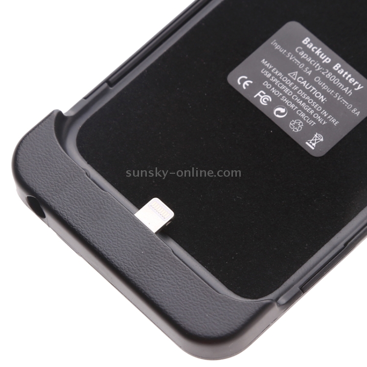 2800mAh Rechargeable External Backup Battery / Power Bank Case with Holder for iPhone 6 & 6S(Black) 2800mAh Rechargeable External Backup Battery / Power Bank Case with Holder for iPhone 6 & 6S(Black)