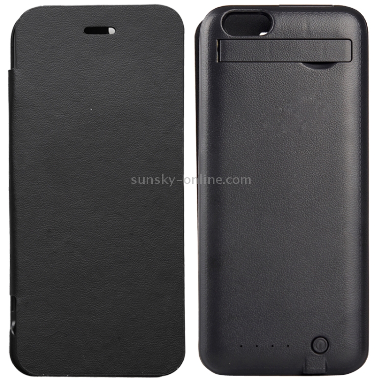 2800mAh Rechargeable External Backup Battery / Power Bank Case with Card Slots and Holder for iPhone 6 & 6S(Black) 2800mAh Rechargeable External Backup Battery / Power Bank Case with Card Slots and Holder for iPhone 6 & 6S(Black)
