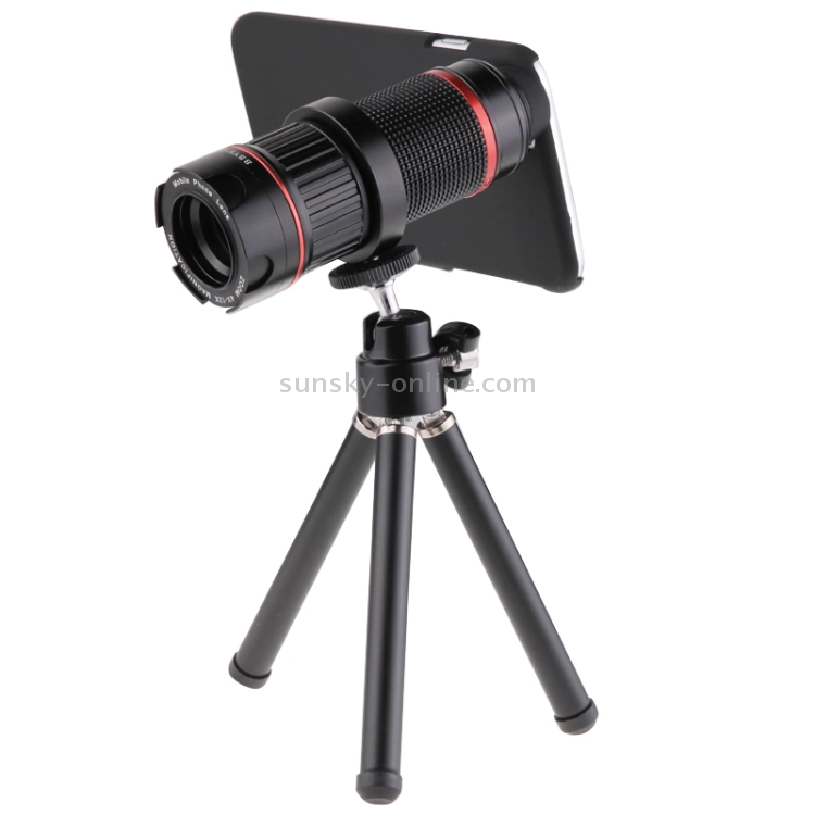 4-12 X Mobile Telephoto Lens with Tripod and Phone Case for iPhone 6 4-12 X Mobile Telephoto Lens with Tripod and Phone Case for iPhone 6