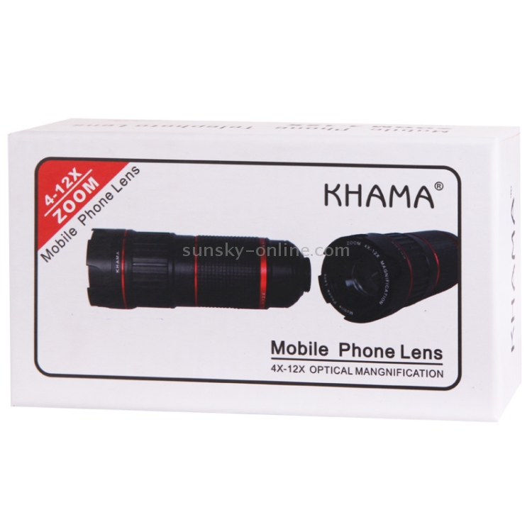 4-12 X Mobile Telephoto Lens with Tripod and Phone Case for iPhone 6 4-12 X Mobile Telephoto Lens with Tripod and Phone Case for iPhone 6