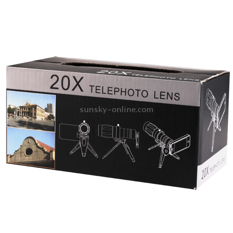 20X Mobile Telephoto Lens with Tripod and Phone Case for iPhone 6 20X Mobile Telephoto Lens with Tripod and Phone Case for iPhone 6