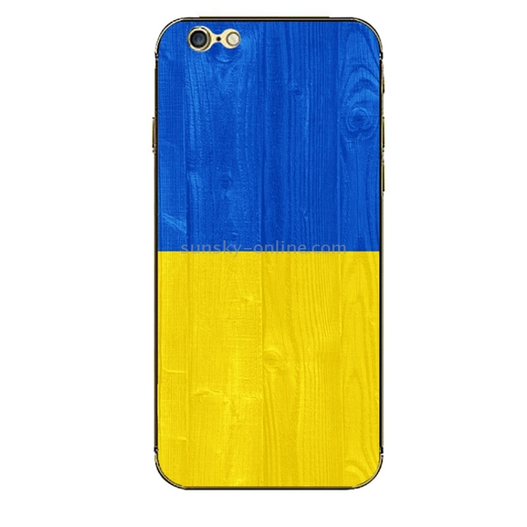 Ukrainian Flag Pattern Mobile Phone Decal Stickers for iPhone 6 & 6S