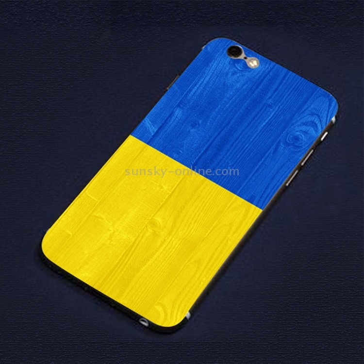 Ukrainian Flag Pattern Mobile Phone Decal Stickers for iPhone 6 & 6S