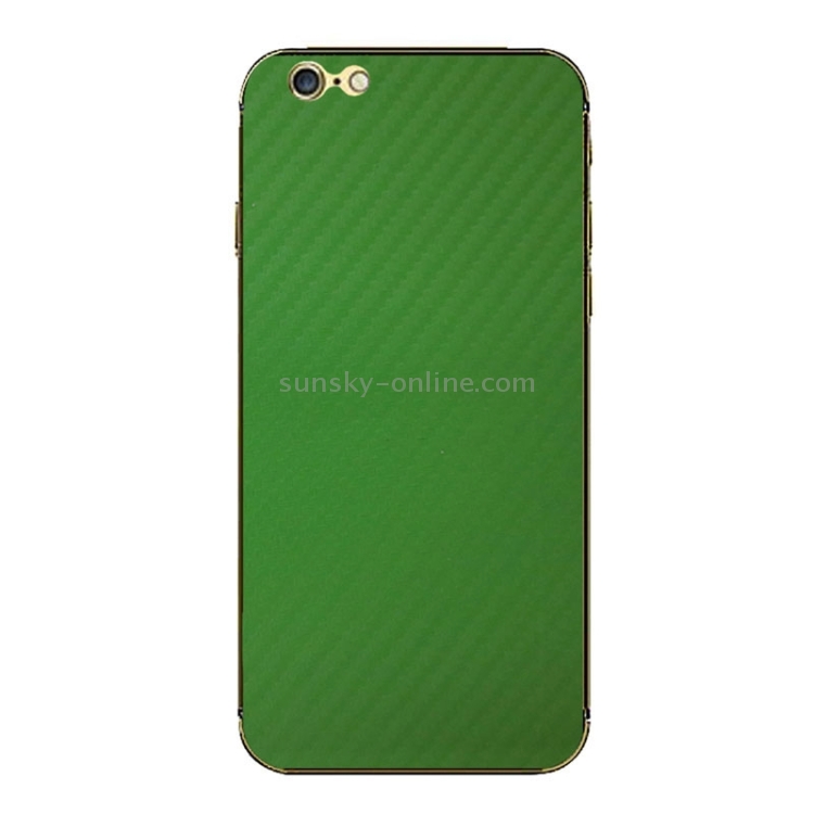 Carbon Fiber Texture Mobile Phone Decal Stickers for iPhone 6 & 6S(Green) Carbon Fiber Texture Mobile Phone Decal Stickers for iPhone 6 & 6S(Green)