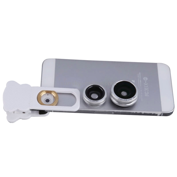 3 in 1 180 Degree Fisheye Wide Angle Micro Lens Set with Clip 3 in 1 180 Degree Fisheye Wide Angle Micro Lens Set with Clip
