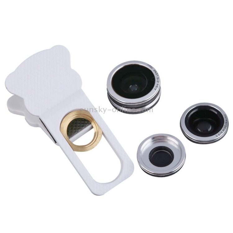 3 in 1 180 Degree Fisheye Wide Angle Micro Lens Set with Clip 3 in 1 180 Degree Fisheye Wide Angle Micro Lens Set with Clip