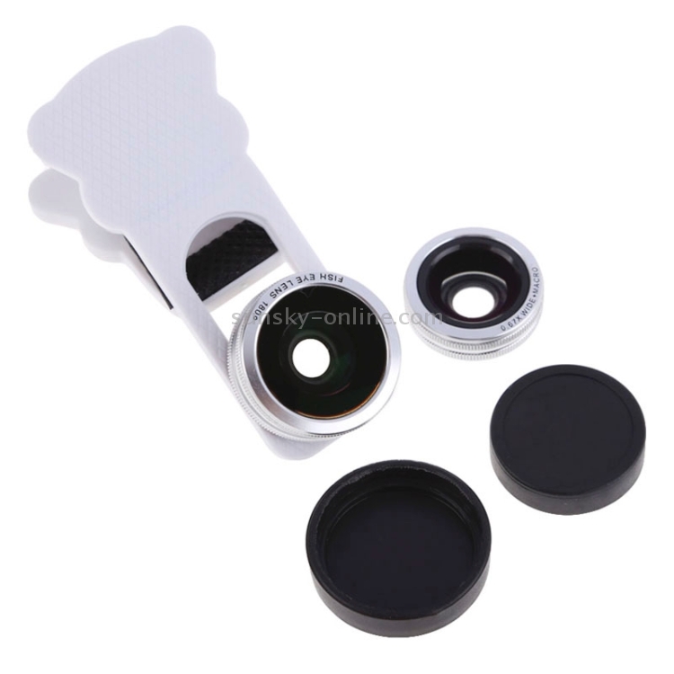3 in 1 180 Degree Fisheye Wide Angle Micro Lens Set with Clip 3 in 1 180 Degree Fisheye Wide Angle Micro Lens Set with Clip