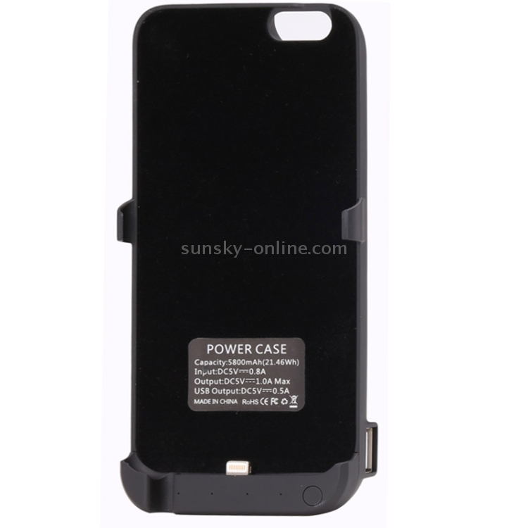 5800mAh Rechargeable External Backup Battery / Power Bank Case with Holder for iPhone 6 & 6S(Black) 5800mAh Rechargeable External Backup Battery / Power Bank Case with Holder for iPhone 6 & 6S(Black)