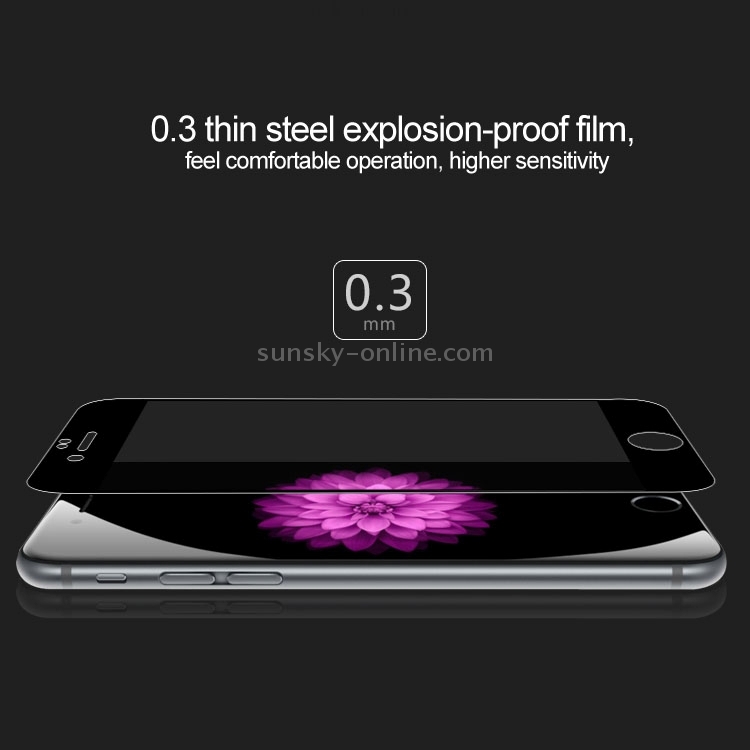 Baseus Ultrathin 0.3mm Silk-screen Explosion-proof Full Screen Tempered Glass Film for iPhone 6(Black) Baseus Ultrathin 0.3mm Silk-screen Explosion-proof Full Screen Tempered Glass Film for iPhone 6(Black)