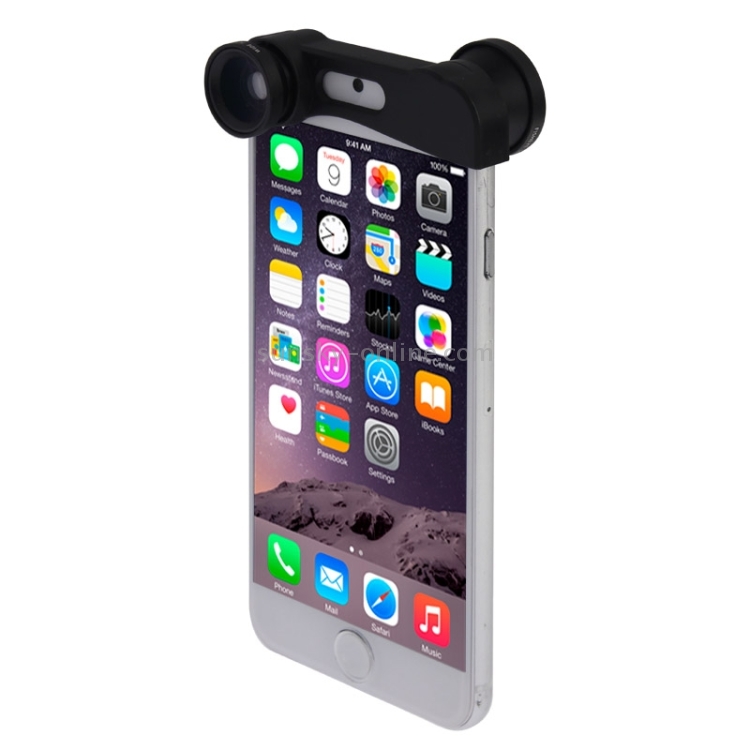 3 in 1 Fisheye + Wide Angle + Macro Phone Photo Zoom Lens Set for iPhone 6(Black) 3 in 1 Fisheye + Wide Angle + Macro Phone Photo Zoom Lens Set for iPhone 6(Black)