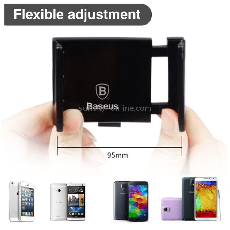 Baseus Happer Series 360 Degree Rotation Design Car Holder for iPhone 6 & 6 Plus / Xiaomi / Samsung / HTC / Lenovo, Suitable for 3.5-6 inch Mobile Phone(White)