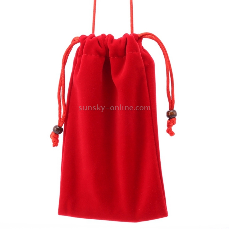 Universal Leisure Cotton Flock Cloth Carry Bag with Lanyard for iPhone 6 / Galaxy S6 / S5 / G900 / S IV / i9500 / SIII / i9300(Red) Universal Leisure Cotton Flock Cloth Carry Bag with Lanyard for iPhone 6 / Galaxy S6 / S5 / G900 / S IV / i9500 / SIII / i9300(Red)