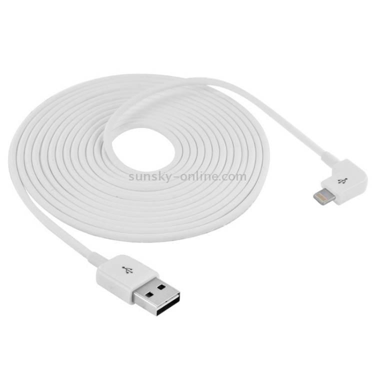 5m Elbow 8 Pin to Double Sided USB Port Sync Data Charging Cable 5m Elbow 8 Pin to Double Sided USB Port Sync Data Charging Cable