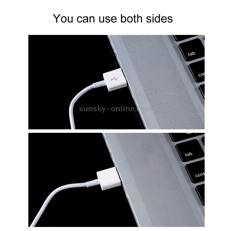 5m Elbow 8 Pin to Double Sided USB Port Sync Data Charging Cable 5m Elbow 8 Pin to Double Sided USB Port Sync Data Charging Cable