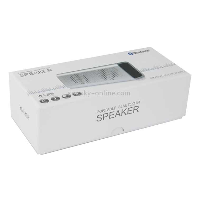 YM-308 Portable Rechargeable NFC Bluetooth Speaker, Support TF Card(Gold) YM-308 Portable Rechargeable NFC Bluetooth Speaker, Support TF Card(Gold)