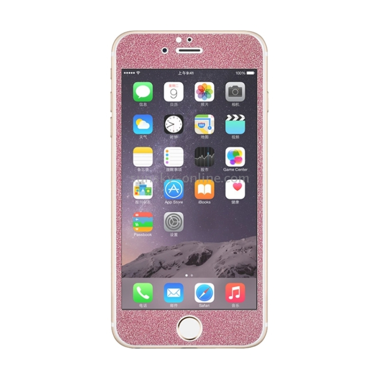 0.3mm 9H Surface Hardness Glitter Powder Front + Back Tempered Glass Film for iPhone 6 & 6s(Pink) 0.3mm 9H Surface Hardness Glitter Powder Front + Back Tempered Glass Film for iPhone 6 & 6s(Pink)