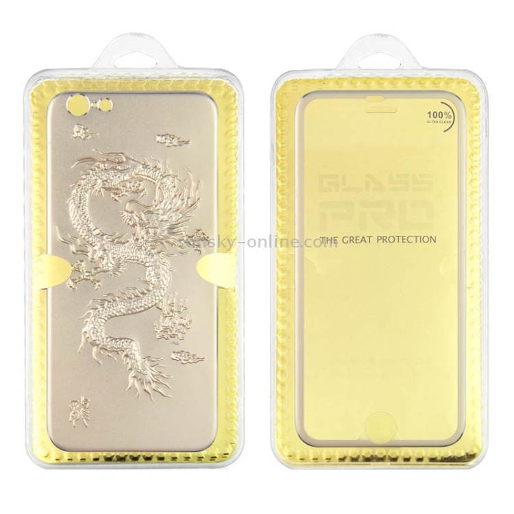 0.3mm Front + Back 3D Curved Surface Chinese Dragon Pattern Titanium Alloy Full Screen Tempered Glass Screen Protector for iPhone 6(Gold) 0.3mm Front + Back 3D Curved Surface Chinese Dragon Pattern Titanium Alloy Full Screen Tempered Glass Screen Protector for iPhone 6(Gold)