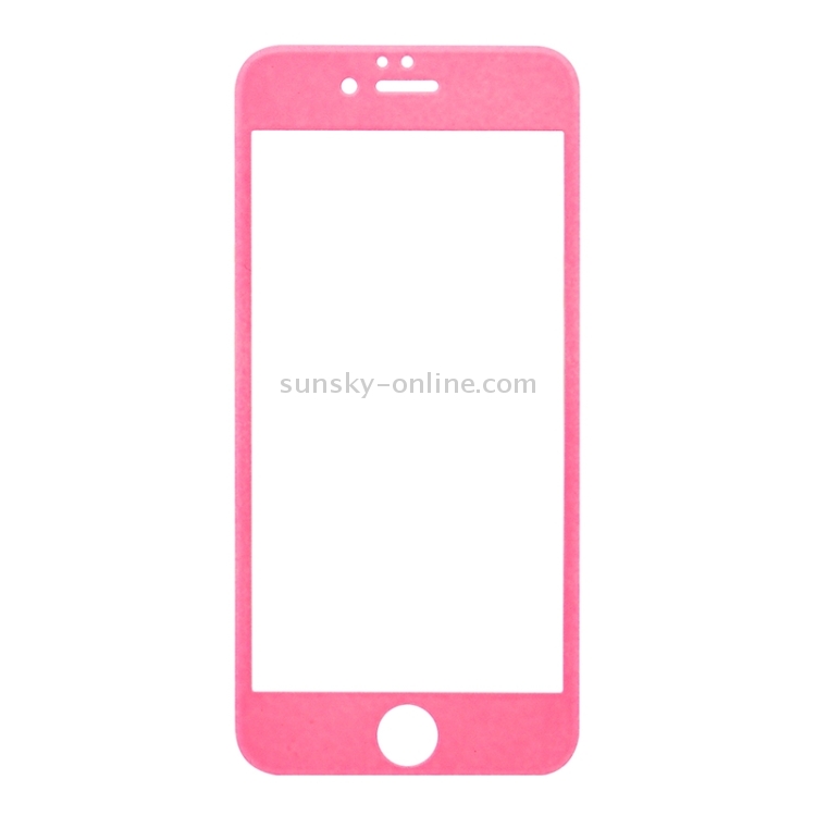 0.3mm 3D Curved Explosion-proof Tempered Glass Full Screen Film With Soft Colorized Frosted Carbon Fibre Edge for iPhone 6 & 6s(Pink) 0.3mm 3D Curved Explosion-proof Tempered Glass Full Screen Film With Soft Colorized Frosted Carbon Fibre Edge for iPhone 6 & 6s(Pink)