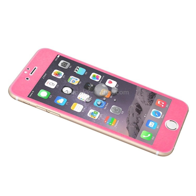 0.3mm 3D Curved Explosion-proof Tempered Glass Full Screen Film With Soft Colorized Frosted Carbon Fibre Edge for iPhone 6 & 6s(Pink) 0.3mm 3D Curved Explosion-proof Tempered Glass Full Screen Film With Soft Colorized Frosted Carbon Fibre Edge for iPhone 6 & 6s(Pink)