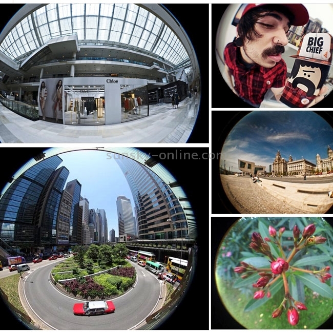 3 in 1 Universal 185 Degree Fisheye Lens + 10X Marco Lens + 0.65X Wide Lens with Clip 3 in 1 Universal 185 Degree Fisheye Lens + 10X Marco Lens + 0.65X Wide Lens with Clip