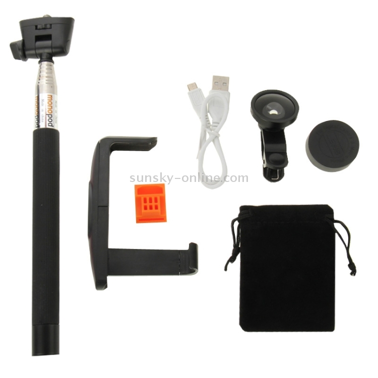 0.4X Super Wide Lens + Selfie Monopod Kit with & Phone Clip & Lens Clip 0.4X Super Wide Lens + Selfie Monopod Kit with & Phone Clip & Lens Clip