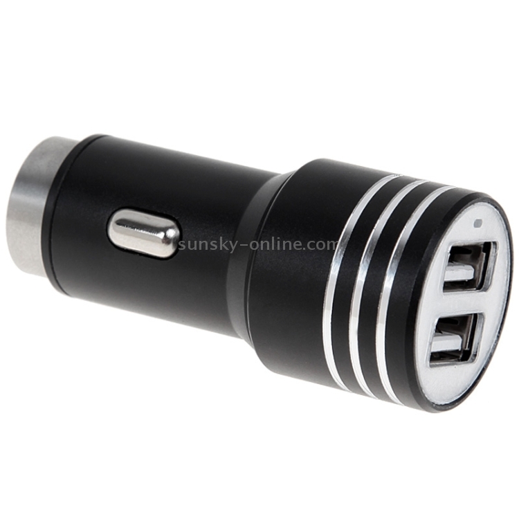KX-C001 2 USB Ports 5V 4.2A Car Charger with Safety Hammer Function KX-C001 2 USB Ports 5V 4.2A Car Charger with Safety Hammer Function