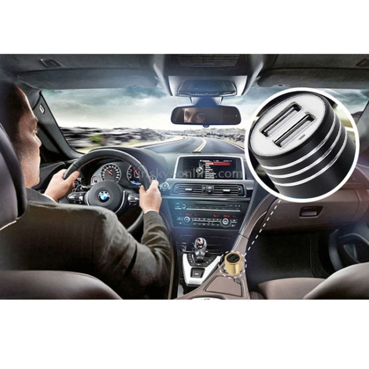KX-C001 2 USB Ports 5V 4.2A Car Charger with Safety Hammer Function KX-C001 2 USB Ports 5V 4.2A Car Charger with Safety Hammer Function