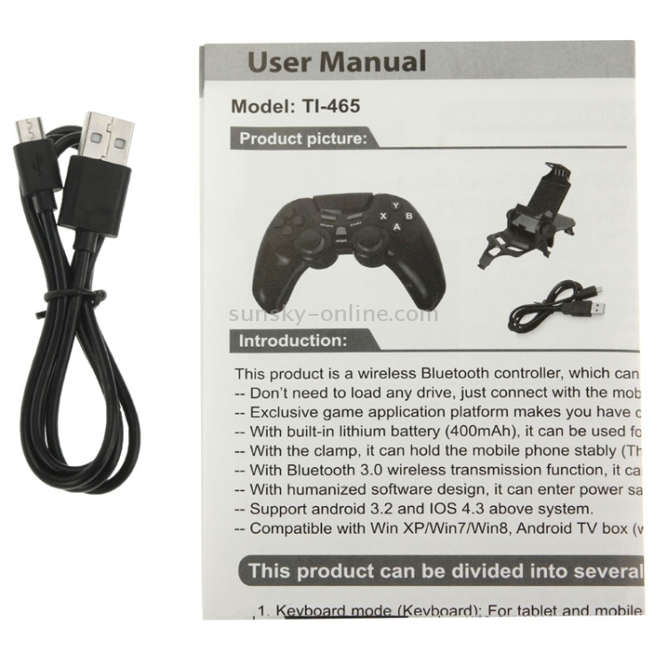 DOBE Bluetooth Game Pad with Detachable Phone Holder DOBE Bluetooth Game Pad with Detachable Phone Holder
