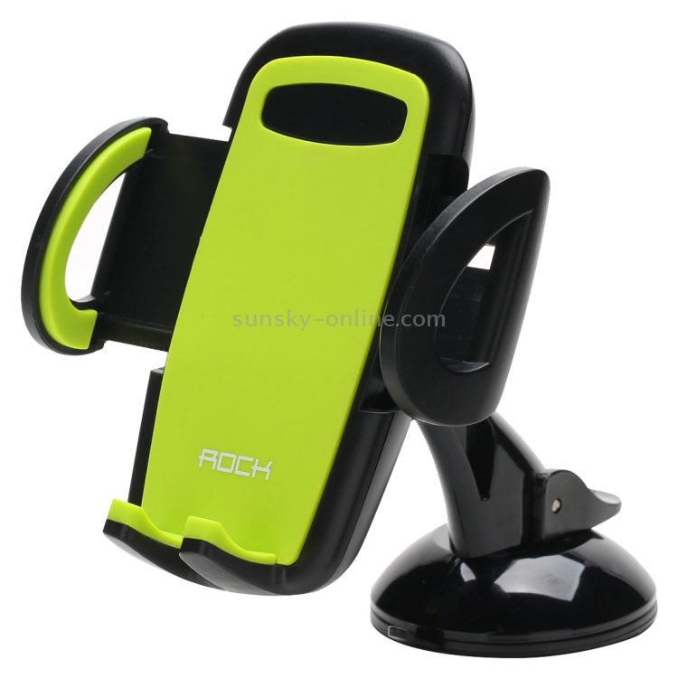 ROCK 360 Degrees Rotating Suction Cup Car Deluxe Windshield Phone Holder Mount for iPhone 7 Plus / iPhone 7 / iPhone 6 Plus & 6s Plus(Green) ROCK 360 Degrees Rotating Suction Cup Car Deluxe Windshield Phone Holder Mount for iPhone 7 Plus / iPhone 7 / iPhone 6 Plus & 6s Plus(Green)