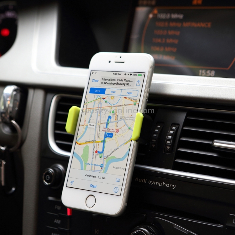 ROCK 360 Rotation Universal Vent Car Wind Mount Desktop Holder for iPhone 7 Plus / iPhone 7 / iPhone 6 & 6 Plus / Below 6 inch Smartphone(Green) ROCK 360 Rotation Universal Vent Car Wind Mount Desktop Holder for iPhone 7 Plus / iPhone 7 / iPhone 6 & 6 Plus / Below 6 inch Smartphone(Green)
