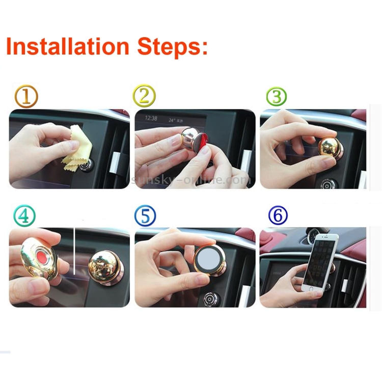 360 Degrees Rotation Magnetic Dashboard Mount Holder for iPhone 7 Plus / iPhone 7 / iPhone 6s & 6 / 6s Plus & 6 Plus, Galaxy S6 Edge+ / S6 Edge / S6, Sony, Nokia, Huawei, Lenovo and Other Mobile Phones(Rose Gold) 360 Degrees Rotation Magnetic Dashboard Mount Holder for iPhone 7 Plus / iPhone 7 / iPhone 6s & 6 / 6s Plus & 6 Plus, Galaxy S6 Edge+ / S6 Edge / S6, Sony, Nokia, Huawei, Lenovo and Other Mobile Phones(Rose Gold)