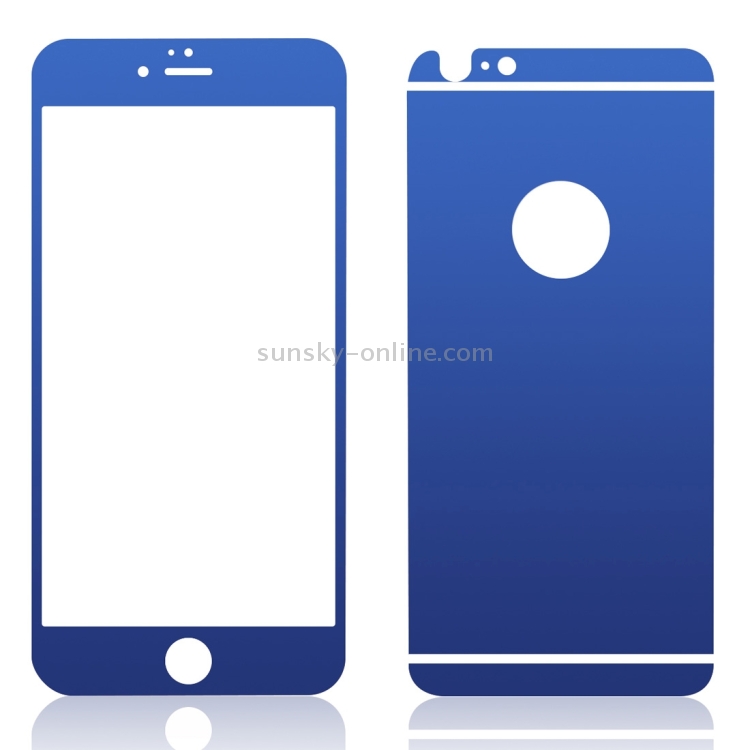 0.3mm Ultra-thin Plating Full Screen Front + Back Color Mirror Tempered Glass Screen Protector for iPhone 6 & 6s(Dark Blue) 0.3mm Ultra-thin Plating Full Screen Front + Back Color Mirror Tempered Glass Screen Protector for iPhone 6 & 6s(Dark Blue)