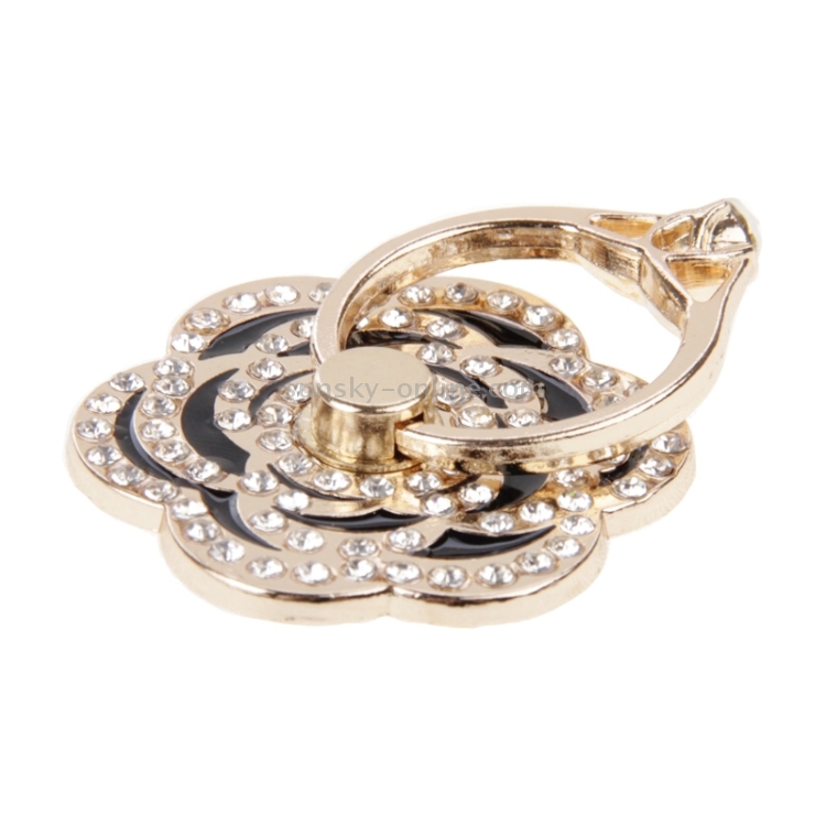Universal Rotatable Diamond Encrusted Gold Metal Ring Holder / Car Hanging Ring Universal Rotatable Diamond Encrusted Gold Metal Ring Holder / Car Hanging Ring